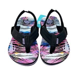 Reef Little Ahi Purple Fronds Sandals - Size 5 Toddler